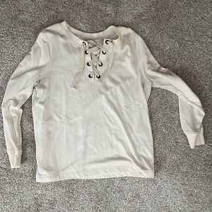 Old Navy lace up sweatshirt